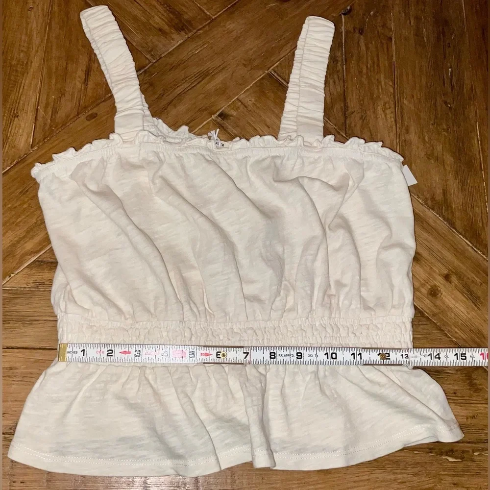 Marine Layer Dylan Smocked Sleeveless Top - size medium - antique white - Picture 6 of 11